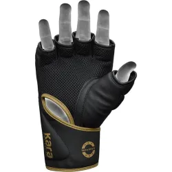 Перчатки для ММА RDX F6 KARA Matte Golden L (капа в комплекте) - Robinzon.ua