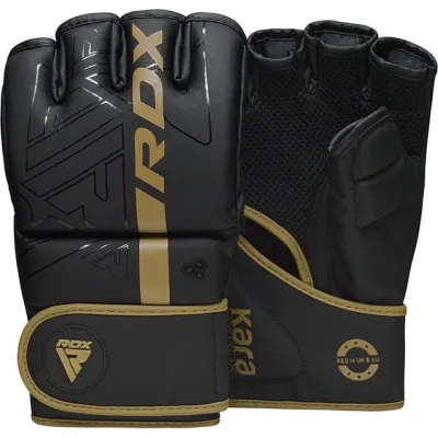 Перчатки для ММА RDX F6 KARA Matte Golden L (капа в комплекте) - 2 - Robinzon.ua