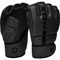 Перчатки для ММА RDX F6 KARA Matte Black M (капа в комплекте) - Robinzon.ua