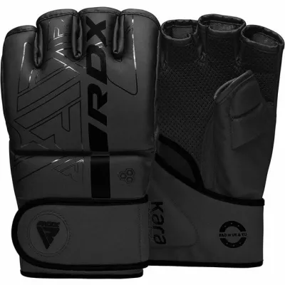 Перчатки для ММА RDX F6 KARA Matte Black M (капа в комплекте) - 2 - Robinzon.ua