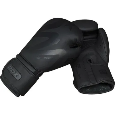 Боксерські рукавиці RDX F15 Noir Matte Black 12 унцій (капа в комплекті) - 6 - Robinzon.ua