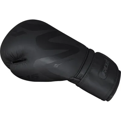 Боксерські рукавиці RDX F15 Noir Matte Black 12 унцій (капа в комплекті) - 4 - Robinzon.ua