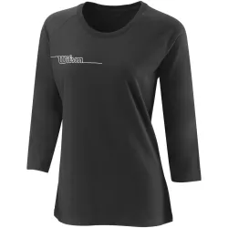 Жіночий Лонгслів Wilson TEAM II 3/4 SLEEVE TCH TE Чорний XS (WRA795601 XS) - Robinzon.ua