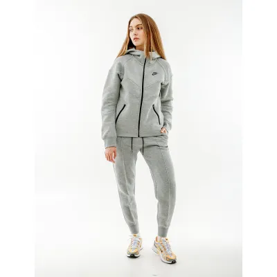 Жіноча Толстовка Nike NS TCH FLC WR FZ HD Сірий L (7dFB8338-063 L) - 4 - Robinzon.ua