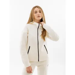 Жіноча Толстовка Nike W TCH FLC WR FZ HDY Білий XS (7dFB8338-110 XS) - Robinzon.ua