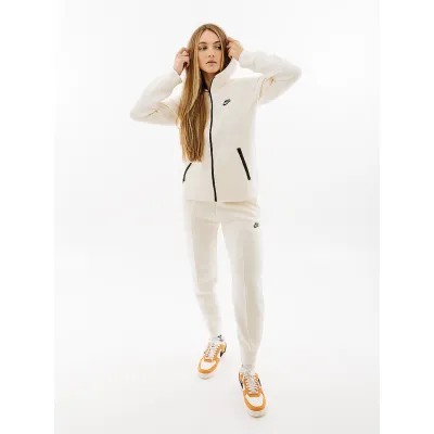 Жіноча Толстовка Nike W TCH FLC WR FZ HDY Білий XS (7dFB8338-110 XS) - 4 - Robinzon.ua