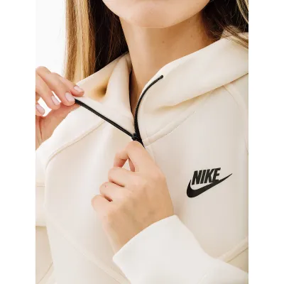 Жіноча Толстовка Nike W TCH FLC WR FZ HDY Білий XS (7dFB8338-110 XS) - 2 - Robinzon.ua