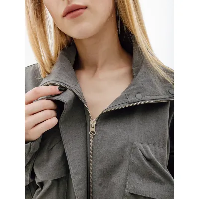 Жіноча ВІтровка Nike W NSW TP RPSTP JKT Сірий XS (7dDV8487-050 XS) - 3 - Robinzon.ua