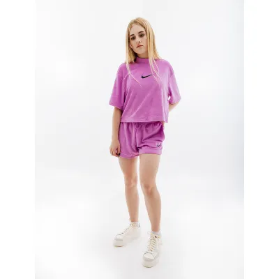 Женские Шорты Nike W NSW TRRY SHORT MS Фиолетовый M (7dFJ4899-532 M) - 2 - Robinzon.ua