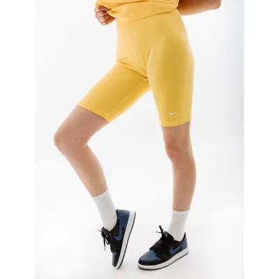 Жіночі Шорти Nike W NSW ESSNTL MR BIKER SHORT Жовтий  S (7dCZ8526-795 S) - Robinzon.ua