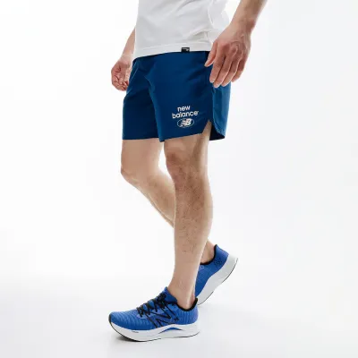 Мужские Шорты New Balance Essentials Reimagined Woven  Синий L (7dMS31519ATE L) - Robinzon.ua