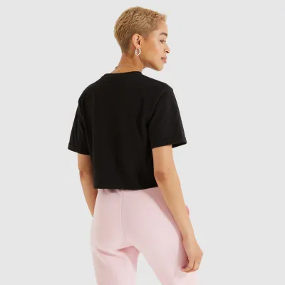 Жіноча Футболка Ellesse Alberta Cropped Tee Чорний M (7dSGS04484-001 M) - 2 - Robinzon.ua