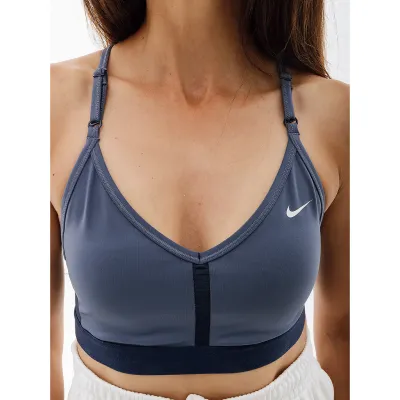 Жіночий Топ Nike W NK INDY BRA V-NECK Синій  XS (7dCZ4456-491 XS) - 2 - Robinzon.ua