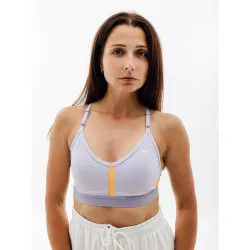 Жіночий Топ Nike W NK INDY BRA V-NECK Фіолетовий L (7dCZ4456-536 L) - Robinzon.ua