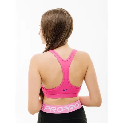 Жіночий Топ Nike W NK SWSH LS HBR BRA Рожевий M (7dFN2898-605 M) - 1 - Robinzon.ua