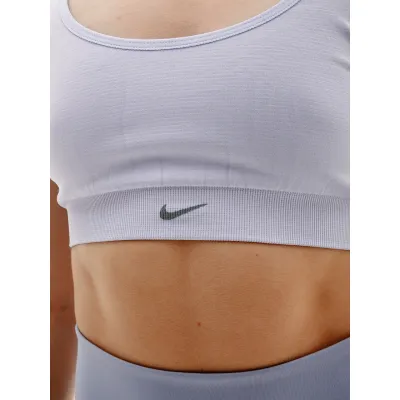 Жіночий Топ Nike W NK ALATE SEAMLESS BRA Фіолетовий  L (7dDX0027-536 L) - 2 - Robinzon.ua