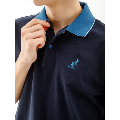 Чоловіча Футболка AUSTRALIAN LINES POLO PIQUE' EL R-FIT Синій L (7dLSUPO0010-200 L) - 2 - Robinzon.ua