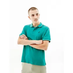 Чоловіча Футболка AUSTRALIAN TWO-STRIPES POLO TECH PIQUE' R-FIT Зелений S (7dLSUPO0006-913A S) - Robinzon.ua