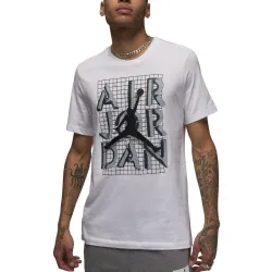 Чоловіча Футболка JORDAN M J BRAND JM STACK SS CREW Білий S (7dFN5978-100 S) - Robinzon.ua