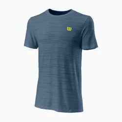 Мужская Футболка Wilson KAOS RAPIDE SMLS CREW II Синий XL (WRA813802 XL) - Robinzon.ua