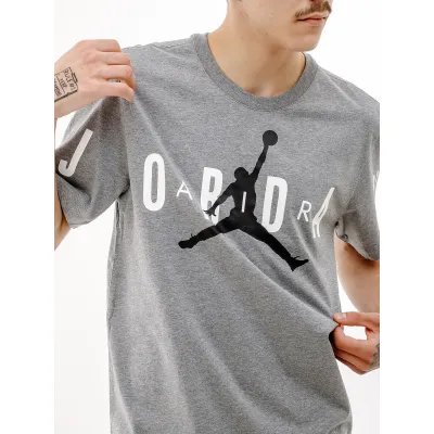 Чоловіча Футболка JORDAN M J JD AIR STRETCH SS CREW Сірий S (7dDV1445-091 S) - 2 - Robinzon.ua