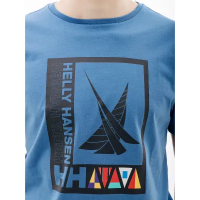 Чоловіча Футболка HELLY HANSEN SHORELINE T-SHIRT 2.0 Синій XL (7d34222-636 XL) - 3 - Robinzon.ua