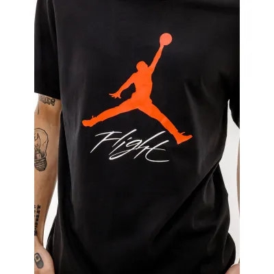 Чоловіча Футболка JORDAN JUMPMAN FLIGHT HBR TEE Чорний 2XL (7dAO0664-010 2XL) - 2 - Robinzon.ua