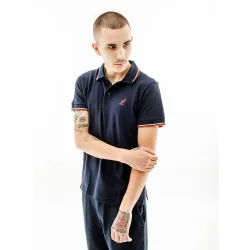 Мужская Футболка AUSTRALIAN 2-STRIPE PIQUE' POLO S-FIT Синий 2XL (7dLSUPO0004-200C 2XL) - Robinzon.ua