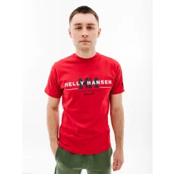 Чоловіча Футболка HELLY HANSEN RWB GRAPHIC T-SHIRT Червоний XL (7d53763-162 L) - Robinzon.ua