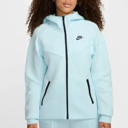 Жіноча Толстовка Nike W NSW TCH FLC WR FZ HDY Блакитний M (7dFB8338-474 M) - Robinzon.ua