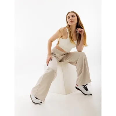 Жіночі Штани Nike HR WIDE PANT Бежевий XS (7dFB8490-104 XS) - 2 - Robinzon.ua