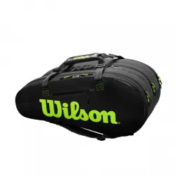 Тенисный Чехол Wilson Super Tour 3 Compartment Black/Green (WR8004101001) - Robinzon.ua