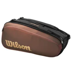 Теннисная сумка Willson SUPER TOUR PRO STAFF V14 9PK RACKET BAG Коричневый Черный (WR8024501001) - Robinzon.ua