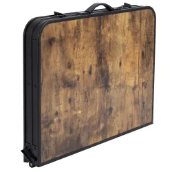 Стол Bo-Camp Decatur 90x60 cm Black/Wood look (1404200) - Robinzon.ua
