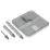 Стіл Bo-Camp Peg Table 26x26 cm Grey (1402722) - Robinzon.ua