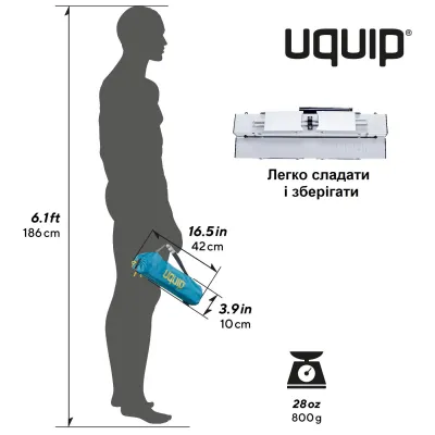 Стіл Uquip Handy Silver (244110) - 3 - Robinzon.ua