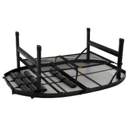 Стол Bo-Camp Woodbine Oval 100x70 cm Black/Wood look (1404185) - Robinzon.ua