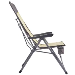 Крісло розкладне Uquip Justy XL Sand/Grey (244045) - Robinzon.ua