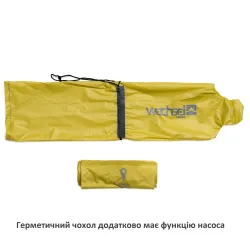 Коврик надувной Wechsel Coreo Double-Tube TL Lemon/Grey (233122) - Robinzon.ua