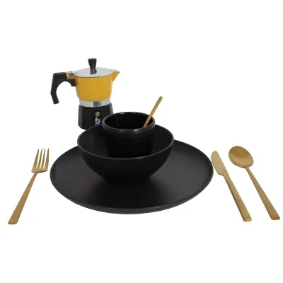 Кавоварка Bo-Camp Hudson 3-cups Yellow/Black (2200518) - 5 - Robinzon.ua