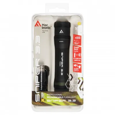 Ліхтар тактичний Mactronic Sniper 3.3 (1000 Lm) Focus Powerbank USB Rechargeable (THH0063) - 6 - Robinzon.ua