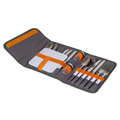 Набір столових приборів Bo-Camp Picnic 16 Pieces 4 Person Grey (7504340) - 1 - Robinzon.ua