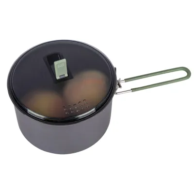 Кастрюля Bo-Camp Explorer Hard Anodized 1L Grey/Green (2200236) - 2 - Robinzon.ua