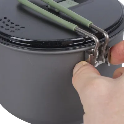 Кастрюля Bo-Camp Explorer Hard Anodized 1L Grey/Green (2200236) - 5 - Robinzon.ua