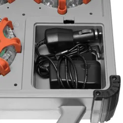Комплект фонарей профессиональных Mactronic X-Flare (30 Lm) Red/Blue/Amber Recharg 12/220V (PSD0112) - Robinzon.ua