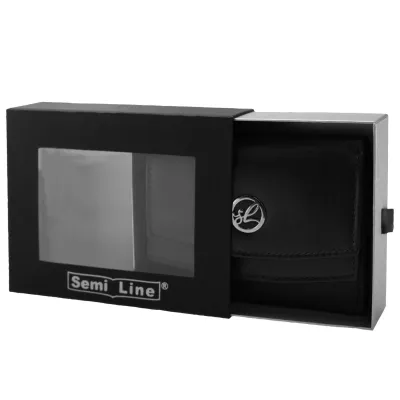 Гаманець жіночий шкіряний Semi Line RFID Black (P8274-0) - 4 - Robinzon.ua