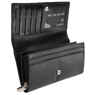 Гаманець жіночий шкіряний Semi Line RFID Black (P8264-0) - 1 - Robinzon.ua
