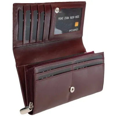 Гаманець жіночий шкіряний Semi Line RFID Dark Red (P8264-2) - 3 - Robinzon.ua
