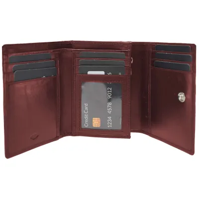 Гаманець жіночий шкіряний Semi Line RFID Dark Red (P8263-2) Гаманець жіночий шкіряний Semi Line RFID Dark Red (P8263-2) - Robinzon.ua