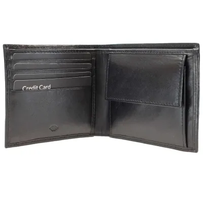 Портмоне чоловіче шкіряне Semi Line RFID Black (P8267-0) - 4 - Robinzon.ua